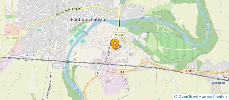 localisation de l'entreprise C.S.P BASKET  PONT-DU-CHATEAU