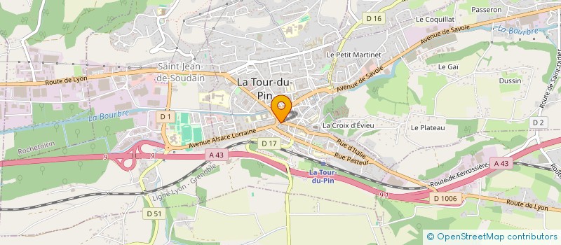 localisation de l'entreprise C S P IMMOBILIERE  LA TOUR-DU-PIN