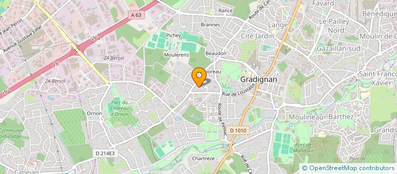 localisation de l'entreprise C.S.P. LES MENUTS  GRADIGNAN