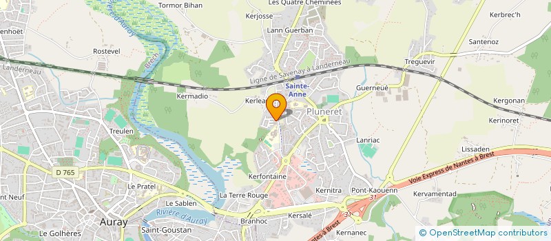 localisation de l'entreprise C.S.P.V.  BRECH