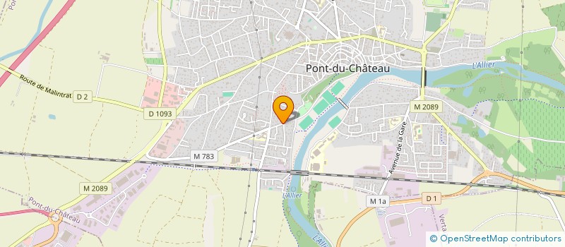 localisation de l'entreprise C S PONT DU CHATEAU FOOTBALL  PONT-DU-CHATEAU