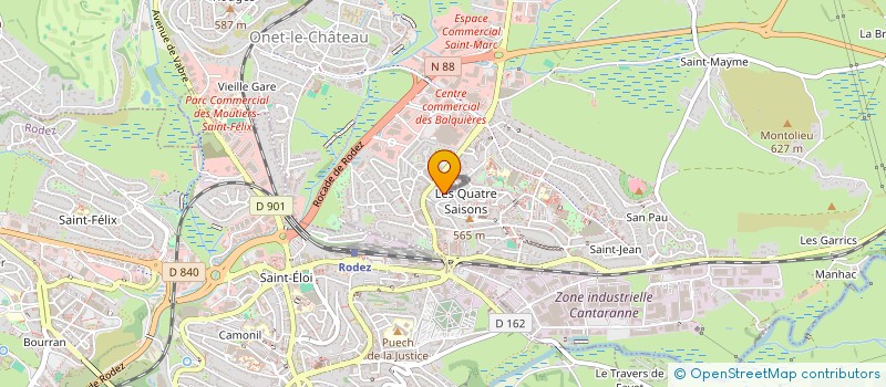 localisation de l'entreprise C.S.R. 12 à ONET-LE-CHATEAU