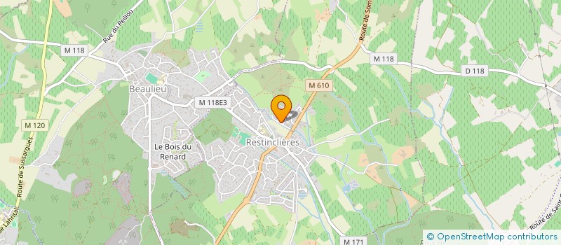 localisation de l'entreprise C.S.R à RESTINCLIERES