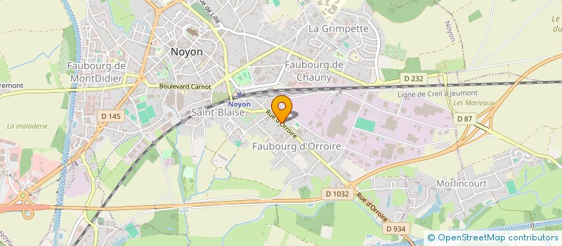 localisation de l'entreprise C.S.R. DISTRIBUTION  NOYON