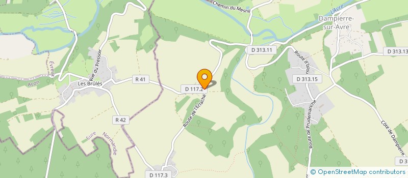 localisation de l'entreprise C.S.R.E ( C'EST SIMPLE RAPIDE EFFICACE) à DAMPIERRE-SUR-AVRE