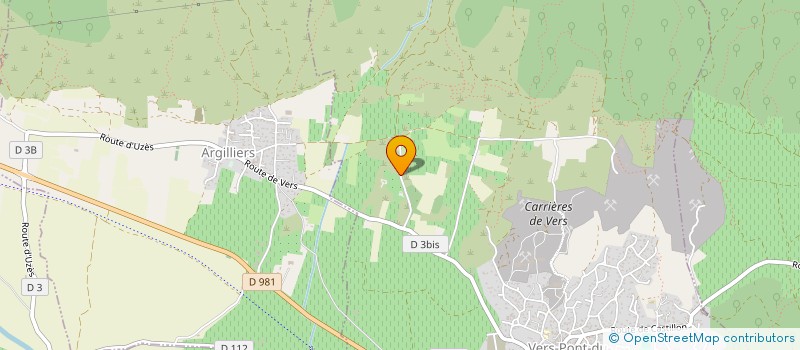 localisation de l'entreprise C S R F  VERS-PONT-DU-GARD