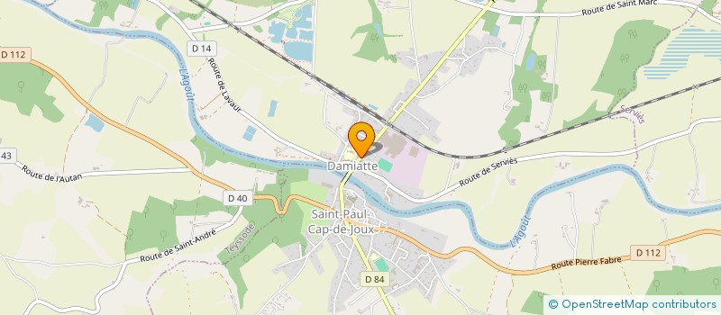 localisation de l'entreprise C.S.R.L.  DAMIATTE