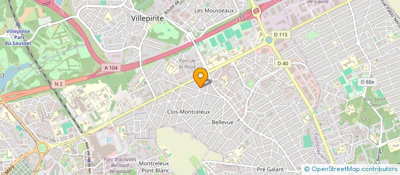 localisation de l'entreprise C.S.T PRO à VILLEPINTE