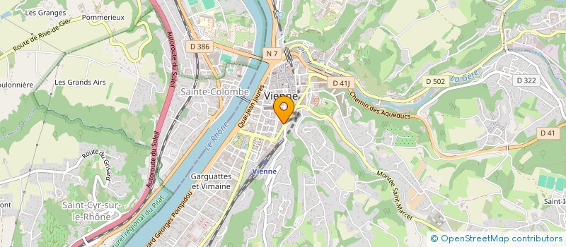 localisation de l'entreprise C.S.T.R. CHAUDRON SERRUR TOLERIE RHONE  VIENNE