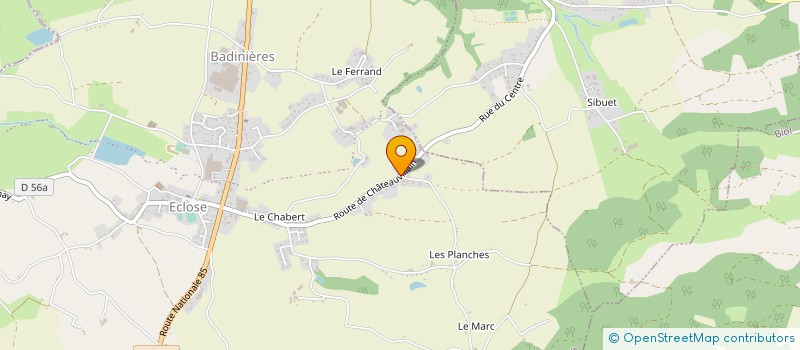 localisation de l'entreprise C'SACCUCCI PISCINES à ECLOSE-BADINIERES