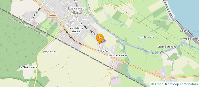 localisation de l'entreprise C'SOLS  LUSIGNY-SUR-BARSE