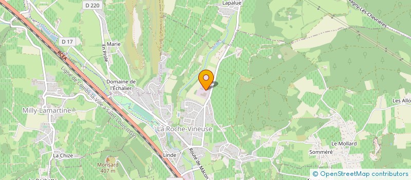 localisation de l'entreprise C. SOMMEREUX  LA ROCHE-VINEUSE