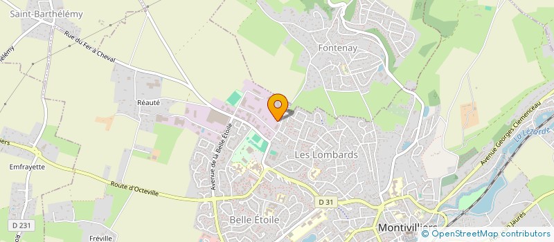 localisation de l'entreprise C'SPORT TEAM à MONTIVILLIERS