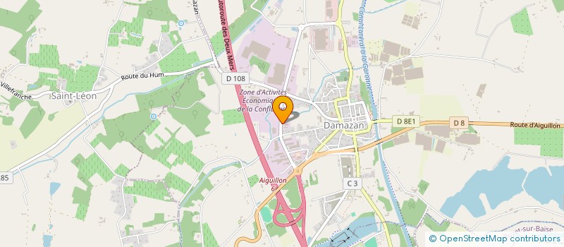 localisation de l'entreprise C-STYL'N COIFFURE  DAMAZAN