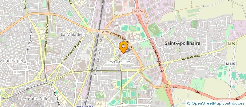 localisation de l'entreprise C.T à DIJON