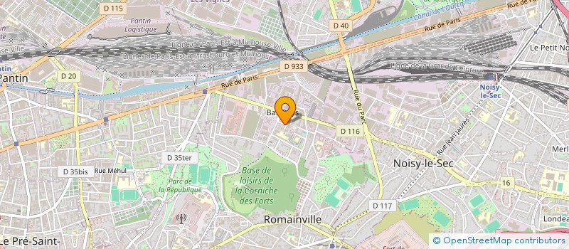 localisation de l'entreprise C & T à ROMAINVILLE