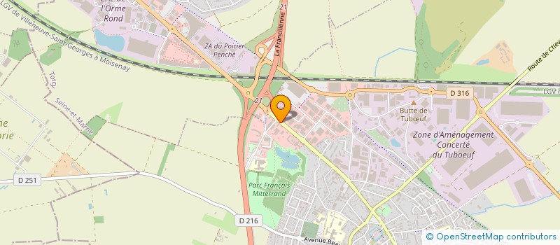 localisation de l'entreprise C T A B 77 à BRIE-COMTE-ROBERT