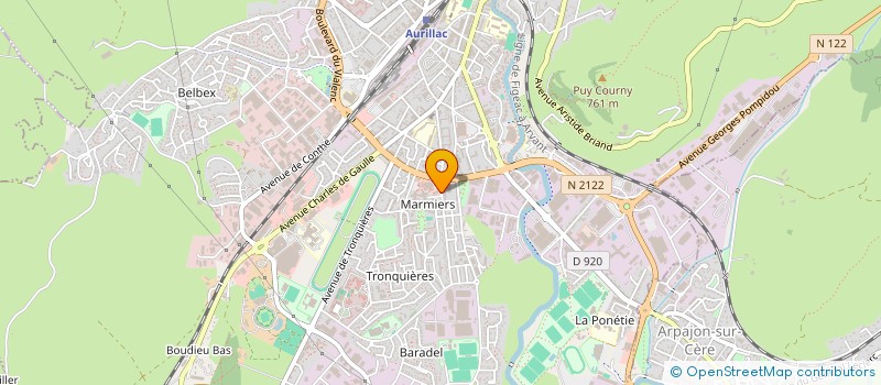 localisation de l'entreprise C.T.A (CARNAVAL POUR TOUS D'AURILLAC) à AURILLAC