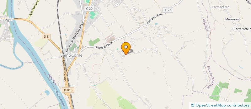 localisation de l'entreprise C.T.A.M  AIGUILLON