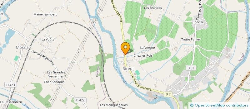 localisation de l'entreprise C T'A NOUS à SIREUIL