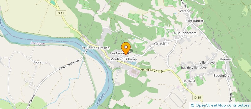 localisation de l'entreprise C.T.B  GROSLEE-SAINT-BENOIT