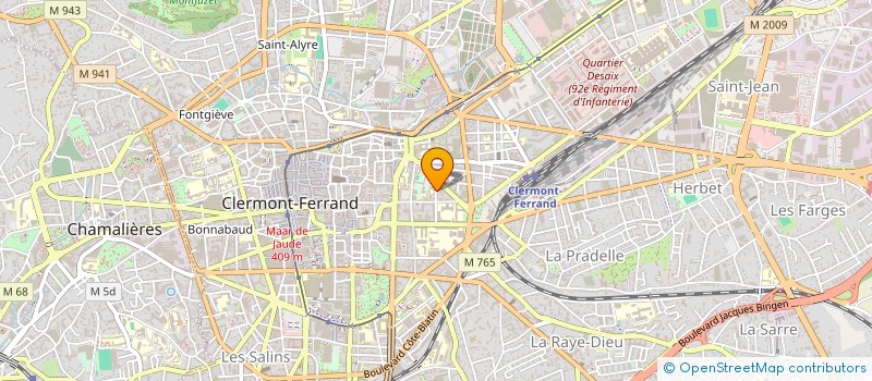localisation de l'entreprise C.T.B à CLERMONT-FERRAND