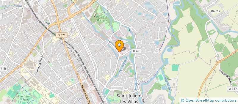 localisation de l'entreprise C.T.B. CADEAUX TEXTILE BAZAR  SAINT-JULIEN-LES-VILLAS