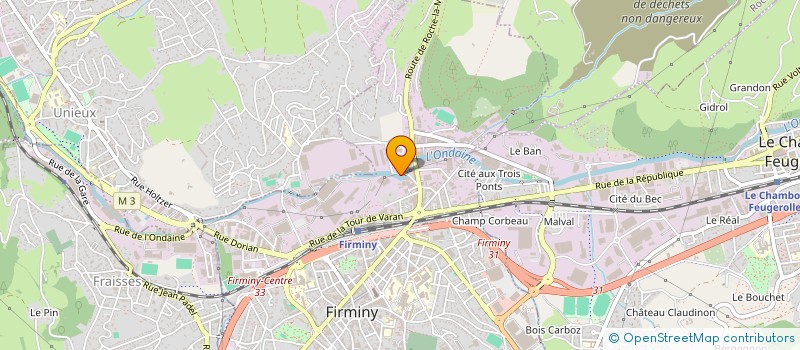 localisation de l'entreprise C.T.C  FIRMINY