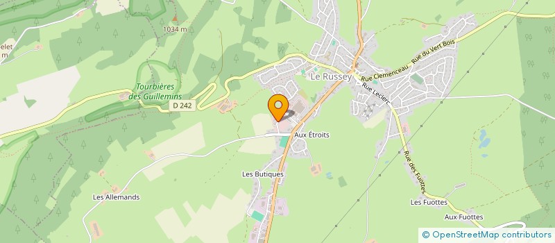 localisation de l'entreprise C.T.C  LE RUSSEY