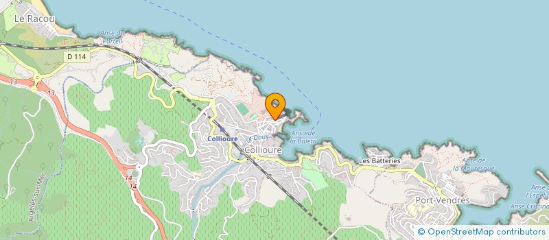 localisation de l'entreprise C T C CERCLE TAUROMACHIQUE COL  COLLIOURE