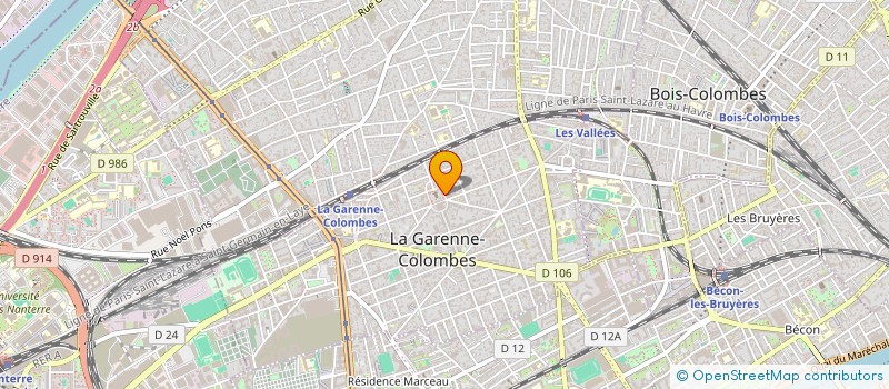 localisation de l'entreprise C.T.C. CONSEIL THIERRY CHELEMAN  LA GARENNE-COLOMBES