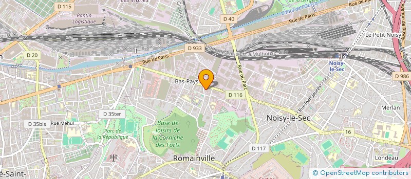 localisation de l'entreprise C.T.D.A à ROMAINVILLE
