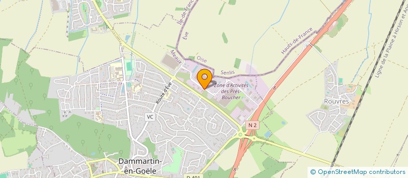 localisation de l'entreprise C.T.D CREATION TENDANCE DECOUVERTE à DAMMARTIN-EN-GOELE