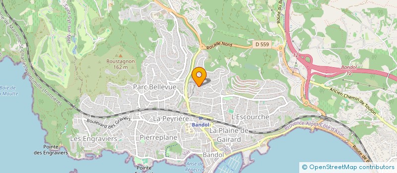 localisation de l'entreprise C.T.D.R. à BANDOL