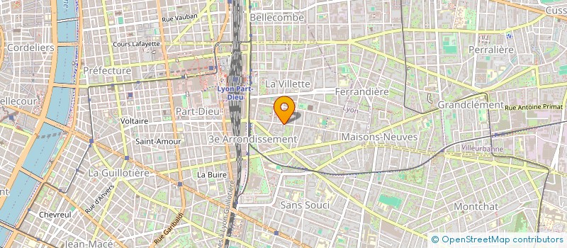 localisation de l'entreprise C.T. DECO  LYON