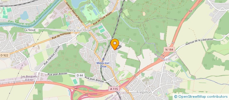 localisation de l'entreprise C.T.E.R  MERY-SUR-OISE