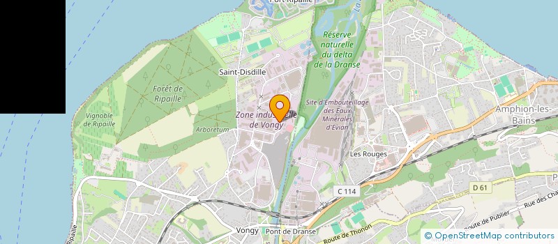 localisation de l'entreprise C.T.H à THONON-LES-BAINS