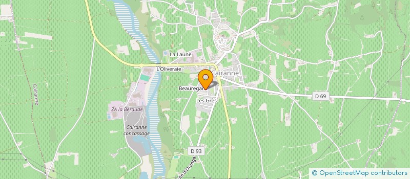 localisation de l'entreprise C.T.I  CAIRANNE