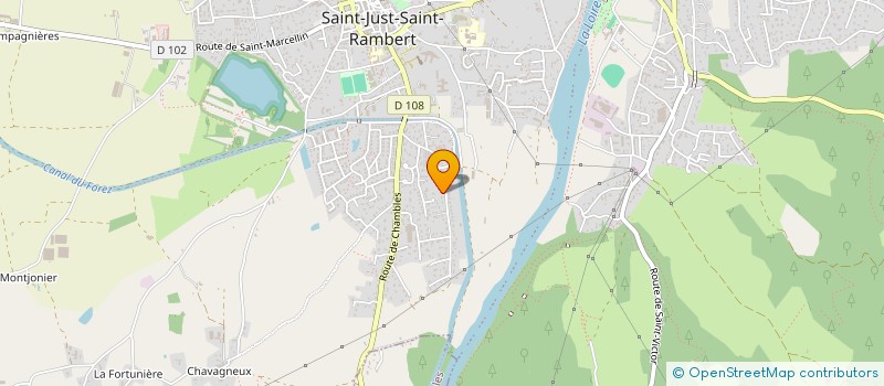 localisation de l'entreprise C.T.I.  SAINT-JUST-SAINT-RAMBERT