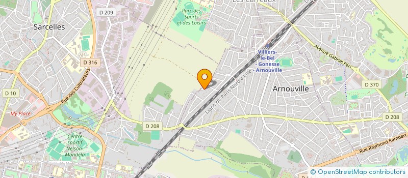 localisation de l'entreprise C.T.I  (CHAUFFAGE THERMIQUE INSTALLATION)  ARNOUVILLE