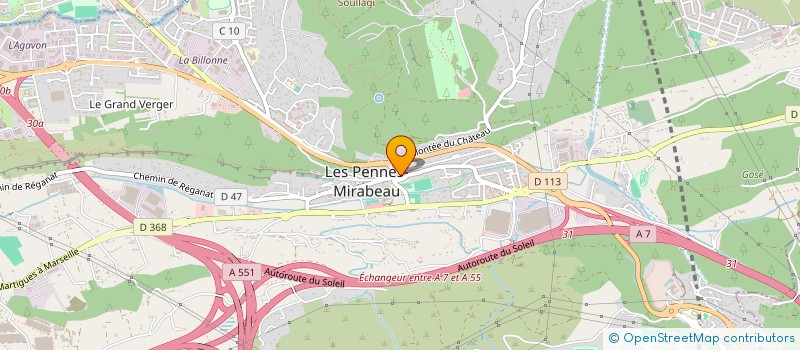 localisation de l'entreprise C.T IMMO 2 à LES PENNES-MIRABEAU
