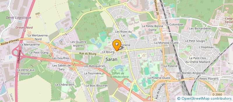 localisation de l'entreprise C.T. INVEST à SARAN