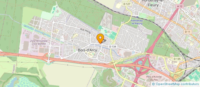 localisation de l'entreprise C T J  BOIS D'ARCY