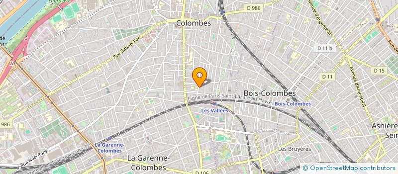 localisation de l'entreprise C.T.J SARL à COLOMBES