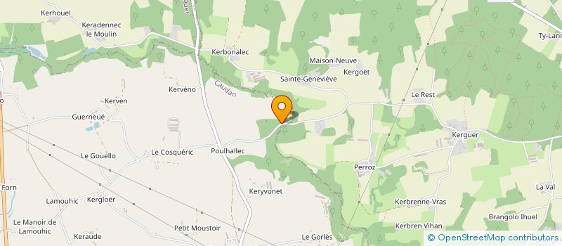 localisation de l'entreprise C.T.L. à CAUDAN
