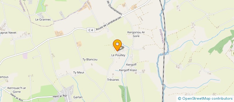 localisation de l'entreprise C.T.L.  PLOGONNEC