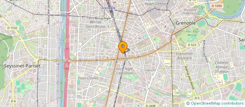 localisation de l'entreprise C.T.L.  GRENOBLE