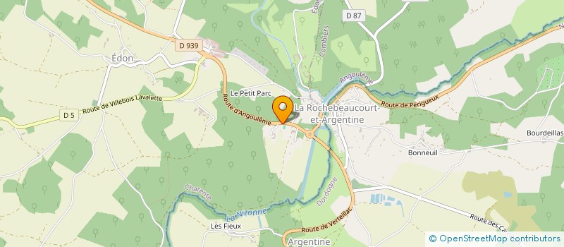 localisation de l'entreprise C.T.L.E à MAGNAC-LAVALETTE-VILLARS