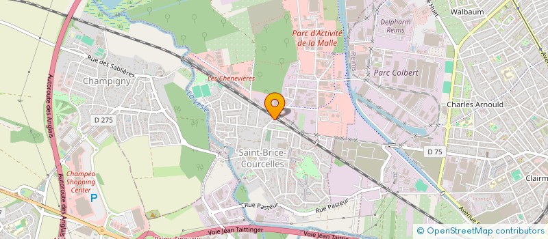 localisation de l'entreprise C.T.L.P.  SAINT-BRICE-COURCELLES