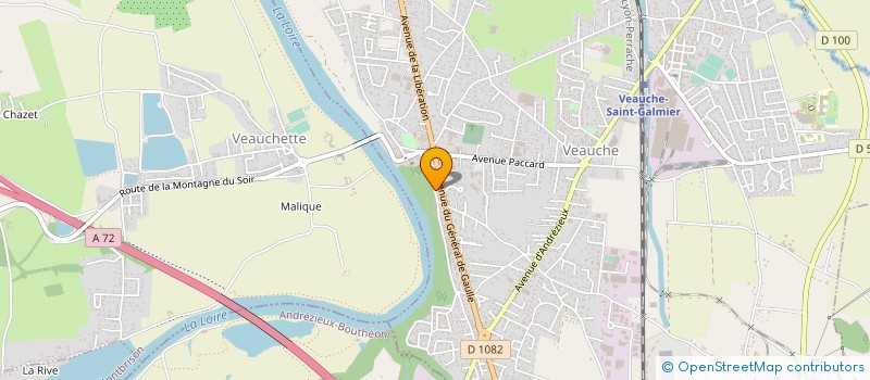 localisation de l'entreprise C.T.M.  VEAUCHE